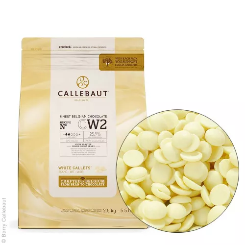 Шоколад Каллебаут Callebaut Белый 25.9%, 1кг.