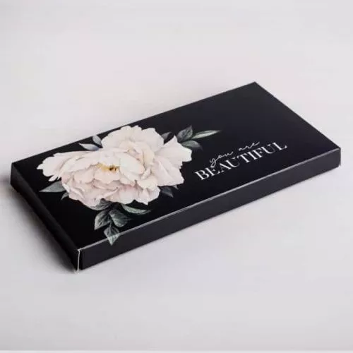 Коробка для плитки шоколада You are Beautiful 17,3*8,8*1,5см Коробка для плитки шоколада You are Beautiful 17,3*8,8*1,5см