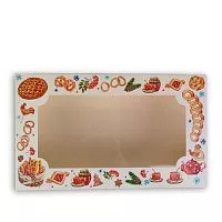Коробка под зефир "Бараночки" 25*15*7см