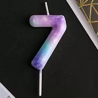 Свеча цифра "7" Disco