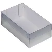 Коробка для зефира/пирожных/тортов с пласт. крышкой 25*15*7см