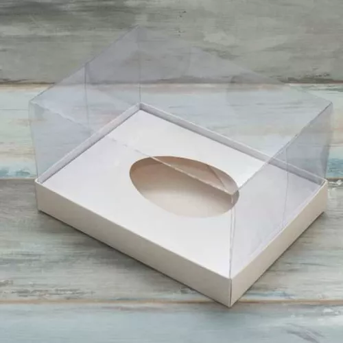 Коробка для половинки шоколадного яйца с прозр. крышкой 25*18*12см Коробка для половинки шоколадного яйца с прозр. крышкой 25*18*12см