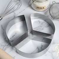 Набор форм для выпечки "Круг Трио", 20*20*5см 3шт.
