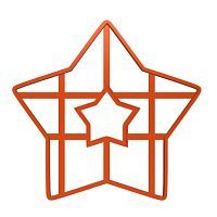 Пластик. форма для торта "Звезда" 25см.